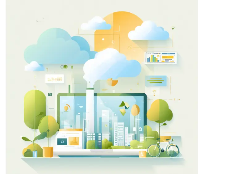 Laptop mit Industrie